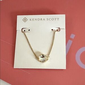 Kendra Scott Gold Necklace with Crystal Pendant